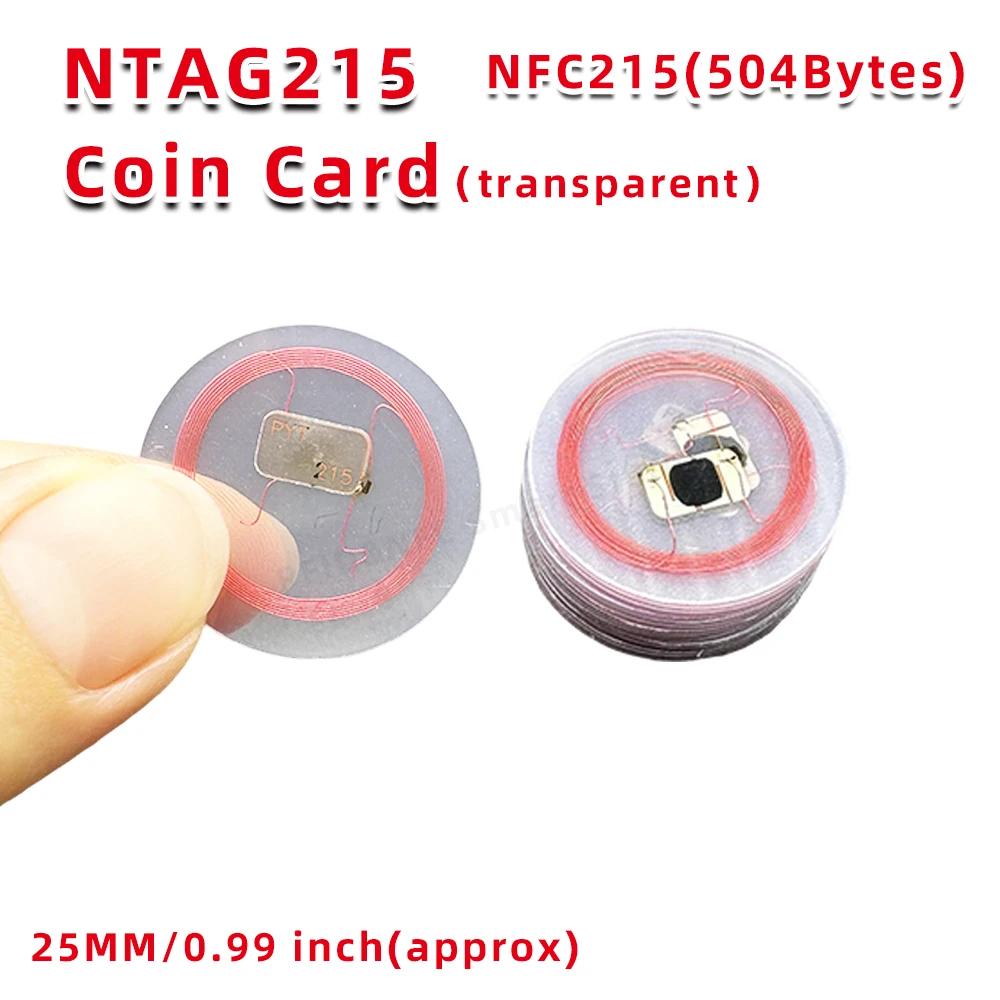 NFC ī  ± Ű 13.56MHz NTAG 215 ī , RFID ʰ淮 ± , 25 mm   , Ntag215